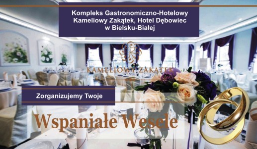 Sale weselne Bielsko - Kameliowy zakątek. Kompleksowa organizacja wesel oraz innych imprez okolicznościowych jak: studniówki, chrzciny, komunie, spotkania rodzinne, bale i biesiady.